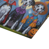 Planche À Découper Chiens de Dalmatie Citrouille Halloween drôle (Coin)