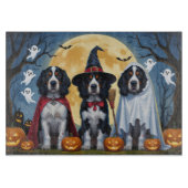 Planche À Découper Chiens de Setter anglais Citrouille Halloween Funn (Devant)