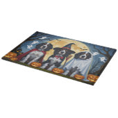 Planche À Découper Chiens de Setter anglais Citrouille Halloween Funn (Coin)