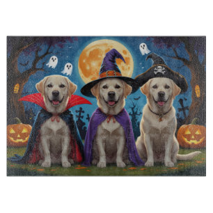 Planche À Découper Chiens du Labrador Citrouille Halloween Funny