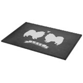 Planche À Découper Chiens Esquimaux Américains Aiment (Coin)