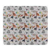 Planche À Découper Chiens Et Chats Cutes Design Motif (Devant)
