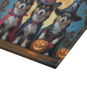 Planche À Découper Chiens lapons finlandais Citrouille Halloween drôl (Coin)