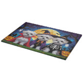 Planche À Découper Chiens maltais Citrouille Halloween drôle (Coin)