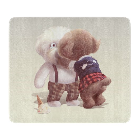 Planche À Découper Chiens mignons Accrochage (Devant)