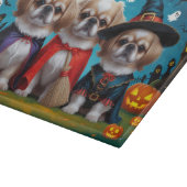 Planche À Découper Chiens Pekingese Citrouille Halloween drôle (Coin)