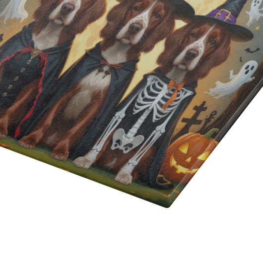 Planche À Découper Chiens rouges irlandais Citrouille Halloween Funny (Coin)