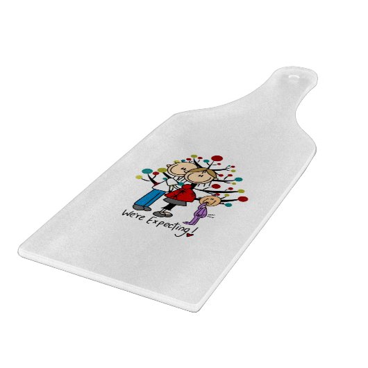 Planche À Découper Chiffres de bâton Fille des parents attendus (Coin)