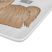 Planche À Découper Chih tzu long cheveux dessin de chien (Coin)