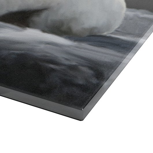 Planche À Découper Chihuahua Chien assis Chien Portrait Peinture d'ar (Coin)