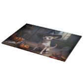 Planche À Découper Chihuahua Citrouilles Halloween effrayant (Coin)