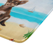 Planche À Découper Chihuahua Dog sur la plage (Coin)