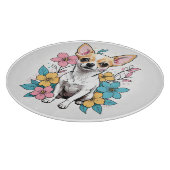Planche À Découper Chihuahua du printemps (Coin)