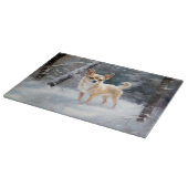 Planche À Découper Chihuahua Laisser neiger Noël (Coin)