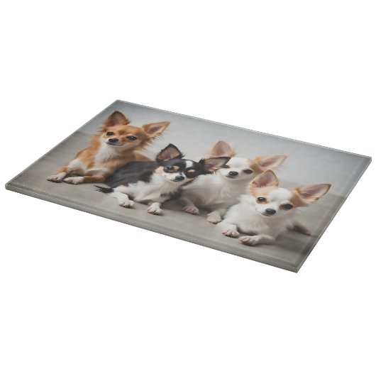 Planche À Découper Chihuahuas (Coin)