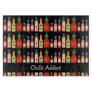 Planche À Découper Chili Addict Épicé Nourriture Lover Patternes