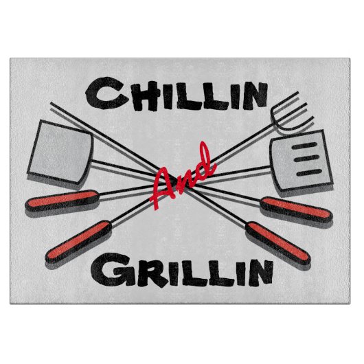 Planche À Découper Chillin et Grillin (Devant)