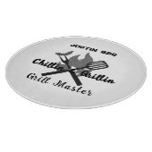 Planche À Découper Chillin & Grillin personalized gift for dad . (Coin)