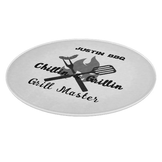 Planche À Découper Chillin & Grillin personalized gift for dad .  (Coin)