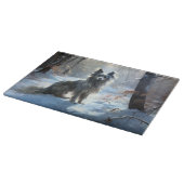 Planche À Découper Chinois Crested Laisser Il Neige Noël (Coin)