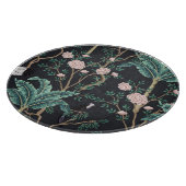 Planche À Découper Chinoiserie Oiseaux exotiques : Mur de bananier Vi (Coin)