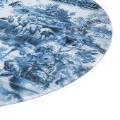 Planche À Découper Chinoiserie toile, saule bleu, porcelaine bleue  (Coin)