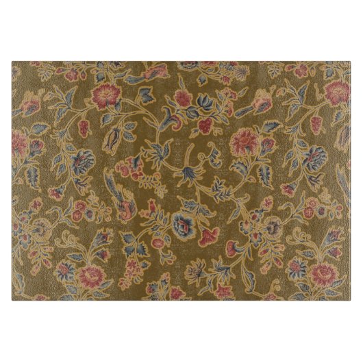 Planche À Découper Chintz Fleur Classique Joli Design Floral Doux (Devant)