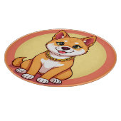 Planche À Découper Chiot de dessin animé adorable (Coin)