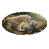 Planche À Découper Chiot Et Kitten (Coin)