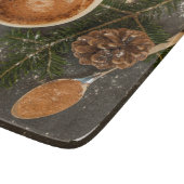 Planche À Découper Chocolat chaud de Noël (Coin)