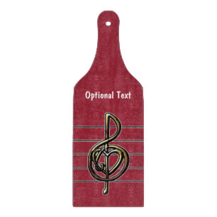 Planche À Découper Choisir une couleur Embossée Look Treble Clef et H