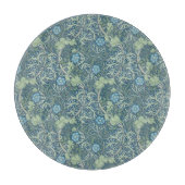 PLANCHE À DÉCOUPER CHOPPING EN VERRE : WILLIAM MORRIS : ALGUES (Devant)