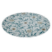 PLANCHE À DÉCOUPER CHOPPING EN VERRE : WILLIAM MORRIS : FLORAL (Coin)