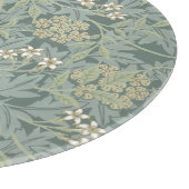 PLANCHE À DÉCOUPER CHOPPING EN VERRE : WILLIAM MORRIS : JASMINE (Coin)