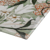 PLANCHE À DÉCOUPER CHOPPING EN VERRE : WILLIAM MORRIS : JASMINE (Coin)