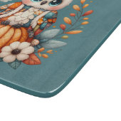 Planche À Découper Chouette à écaille sur Citrouille — Chouette à cot (Coin)