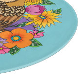 Planche À Découper Chouette à fleurs (Coin)