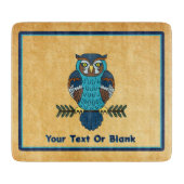 Planche À Découper Chouette d'art populaire nordique (Devant)