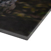 Planche À Découper Chouette hivernale majestueuse (Coin)