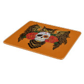 Planche À Découper Chouette Rose crâne sucre (Coin)