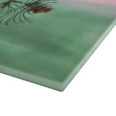 Planche À Découper Chouettes couple amour coucher de soleil mignon (Coin)