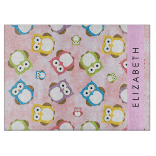 Planche À Découper Chouettes mignonnes, Chouette Motif, Chouettes col