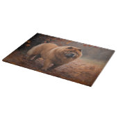 Planche À Découper Chow Chow à l'automne Feuilles automne Inspire (Coin)