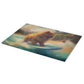 Planche À Découper Chow Chow Beach Plage Surf Peinture (Coin)