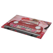 Planche À Découper Chow Chow Chien voiture avec les coeurs Valentine' (Coin)