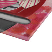 Planche À Découper Chow Chow Chien voiture avec les coeurs Valentine' (Coin)