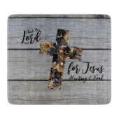 Planche À Découper Christian Cutting Board, Wildlife Cross (Devant)