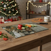 Planche À Découper Christmas Dogs Cutting Board Holiday Gift