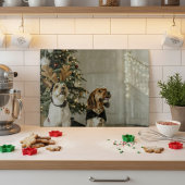 Planche À Découper Christmas Dogs Cutting Board Holiday Gift