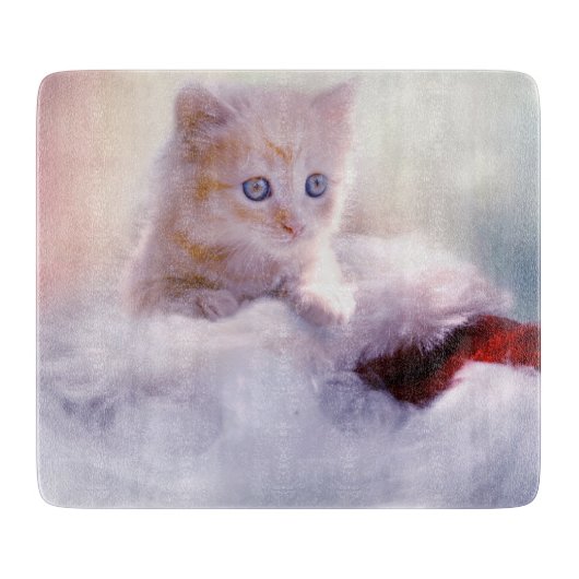 Planche À Découper Christmas Kitten (Devant)